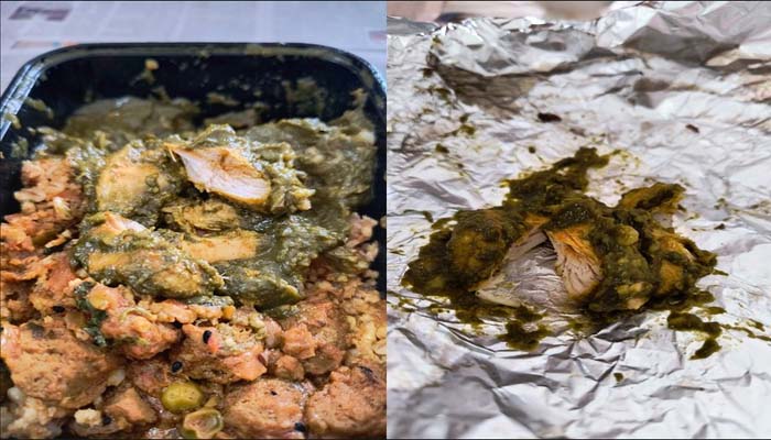 Hindu Kecewa Pesanan Makanan vegetarian Dicampur Daging